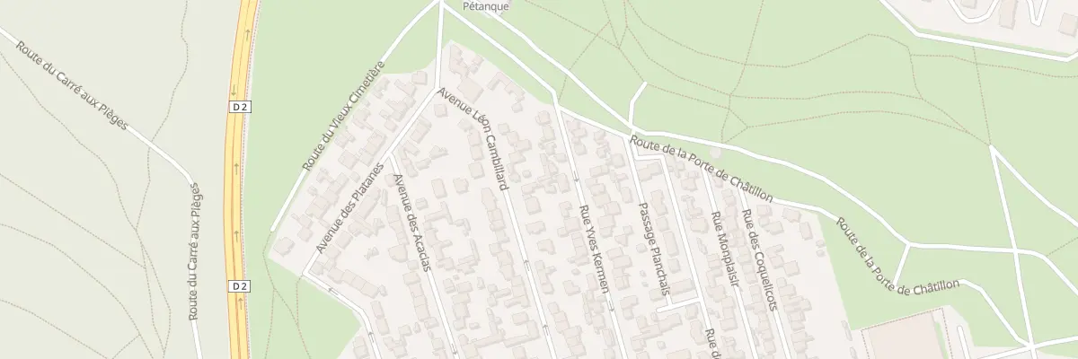 Plan du 25 Av Léon Cambillard à Clamart
