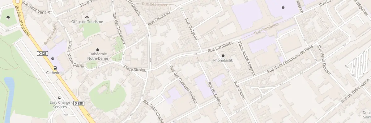 Plan du 21 Rue Gambetta à Saint-Omer