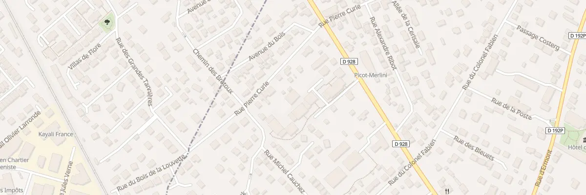 Plan du 25 Rue Pierre Curie à Saint-Prix