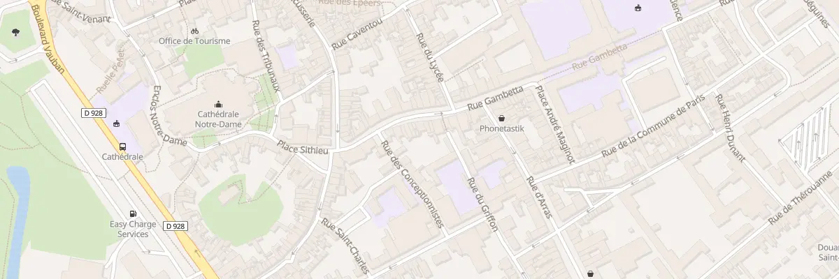 Plan du 19 Rue Gambetta à Saint-Omer