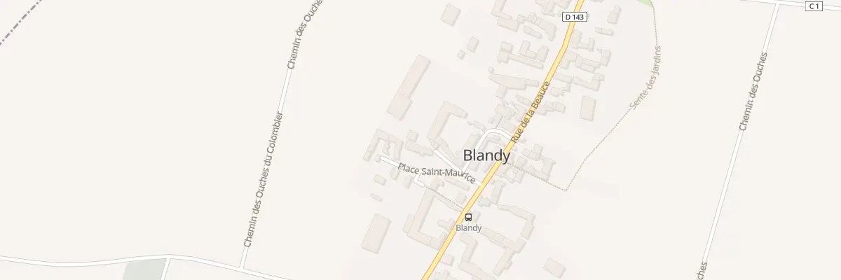 Plan du 1 Pl Saint-maurice à Blandy