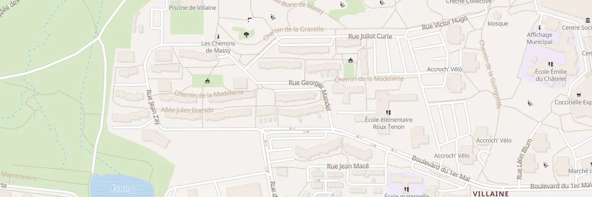 Plan du 9 Rue Georges Mandel à Massy