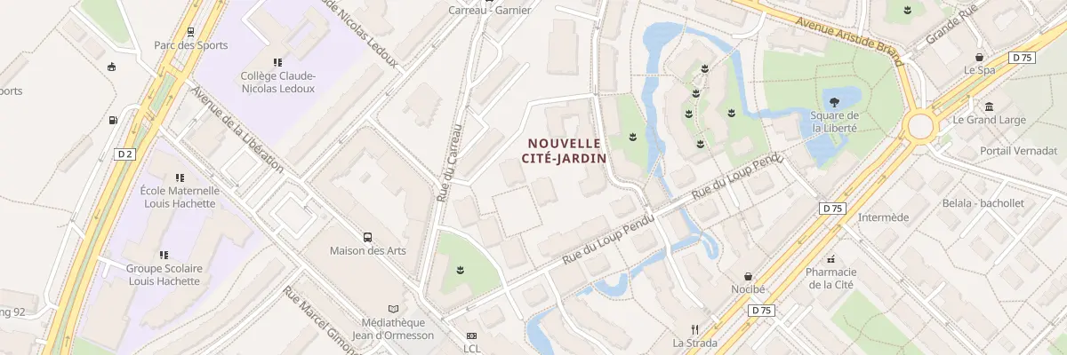 Plan du 4 Sq Michel Ange au Plessis-Robinson