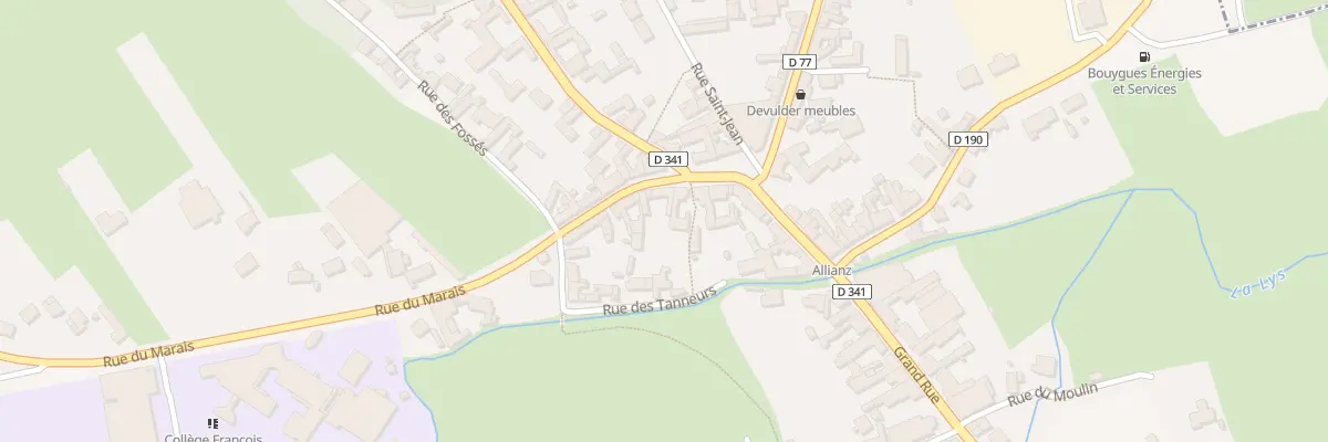 Plan du 4 Rue du Marais à Thérouanne
