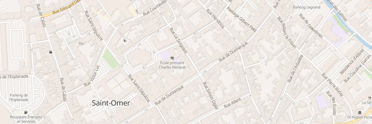 Plan du 8 Rue le Sergeant à Saint-Omer