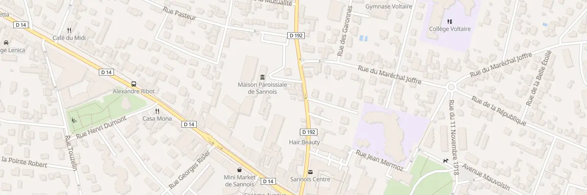 Plan du 21 Rue du Lnt Georges Keiser à Sannois