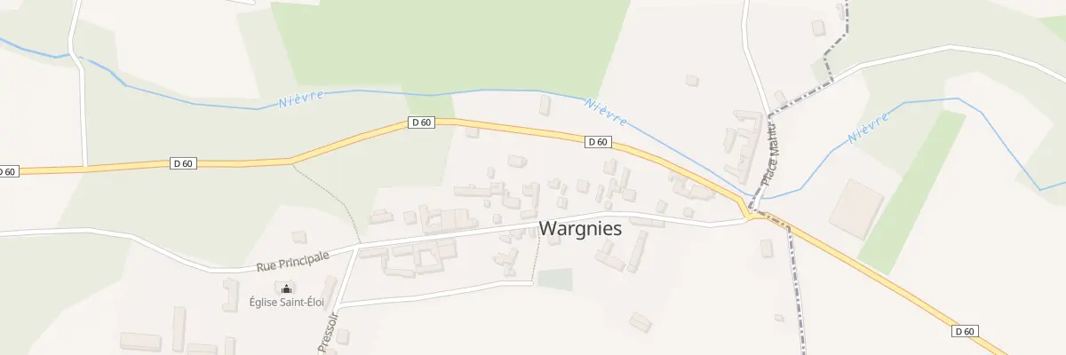 Plan du 20 Rue Principale à Wargnies