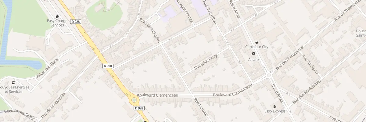 Plan du 8 Rue Pasteur à Saint-Omer