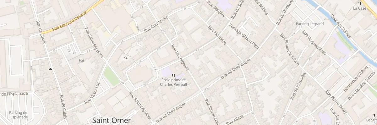 Plan du 13 Rue le Sergeant à Saint-Omer
