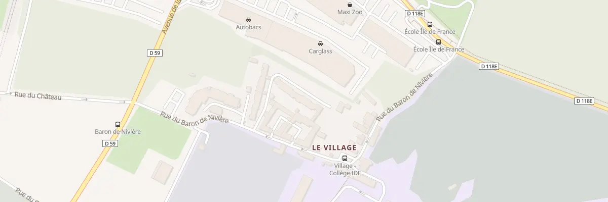 Plan du 18 Rue du Baron de Nivière à Villebon-sur-Yvette
