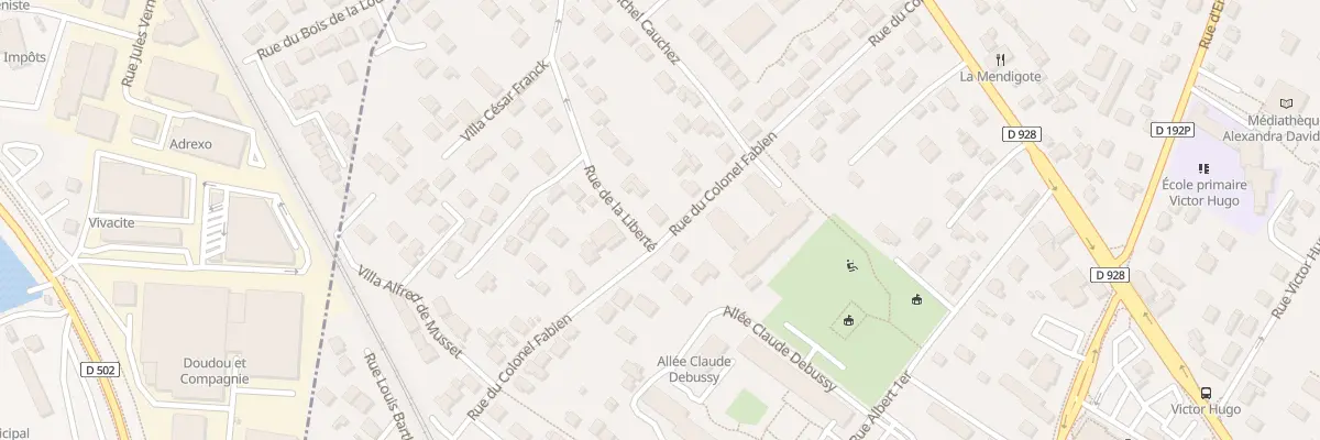 Plan du 2 Rue de la Liberté à Saint-Prix