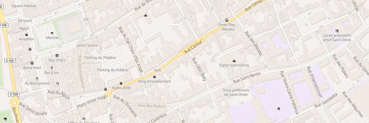 Plan du 49 Rue Carnot à Saint-Omer