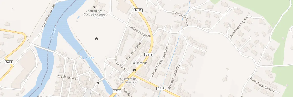 Plan du 8B Rte des Pyrénées à Couiza