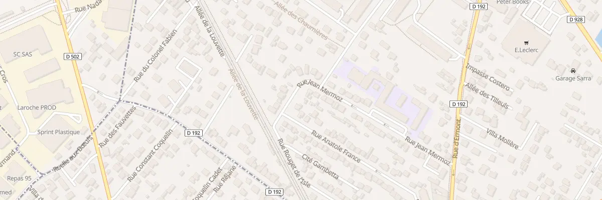 Plan du 45 Rue Jean Mermoz à Saint-Prix