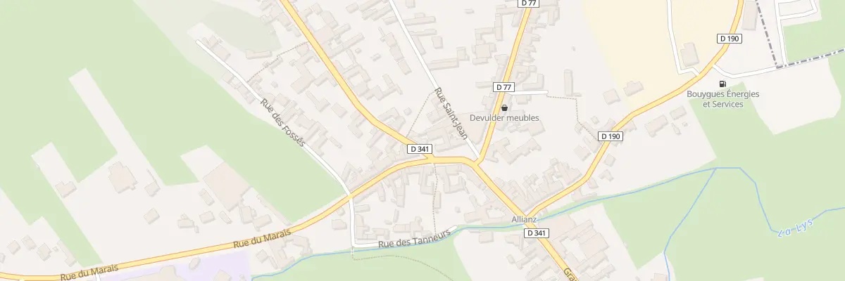 Plan du 1 Rue de Boulogne à Thérouanne