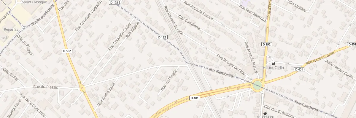 Plan du 37 Rue du Maréchal Joffre à Ermont