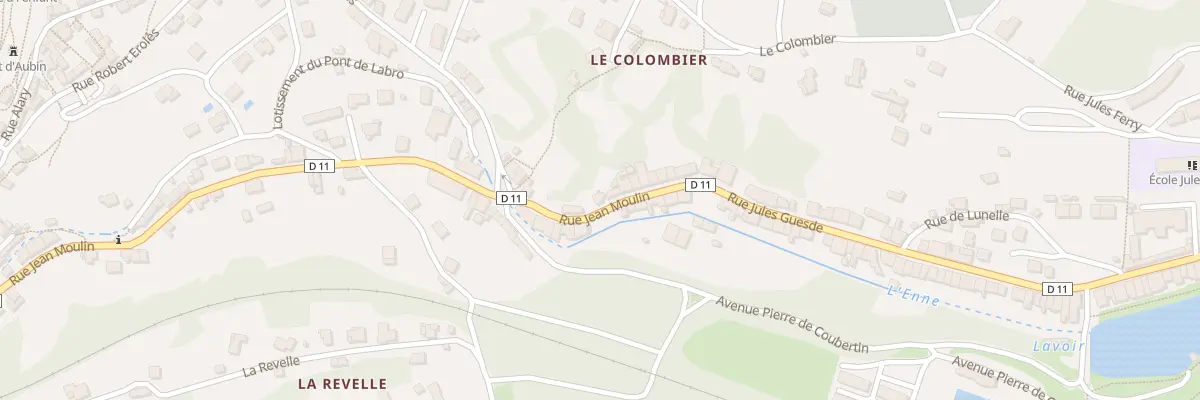 Plan du 57 Rue Jean Moulin à Aubin