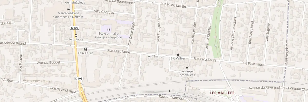 Plan du 33 Rue Félix Faure à Colombes