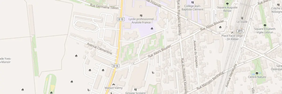 Plan du 108 Bd de Valmy à Colombes
