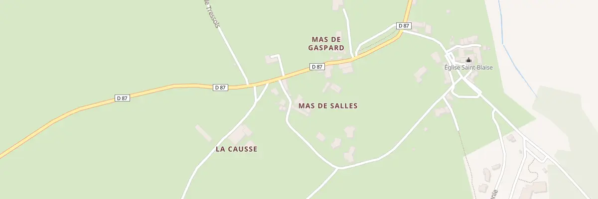 Plan du 5018 Mas de Salles à Lugan