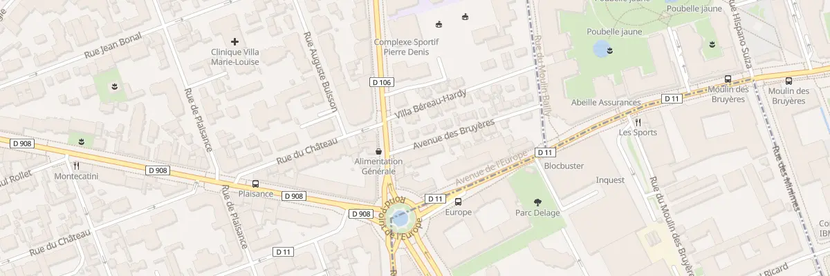 Plan du 1 Av des Bruyeres à La Garenne-Colombes