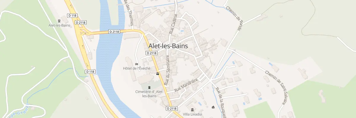 Plan du 2 Rue Calvière à Alet-les-Bains