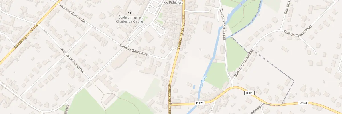 Plan du 88 Fg Gatinais à Pithiviers