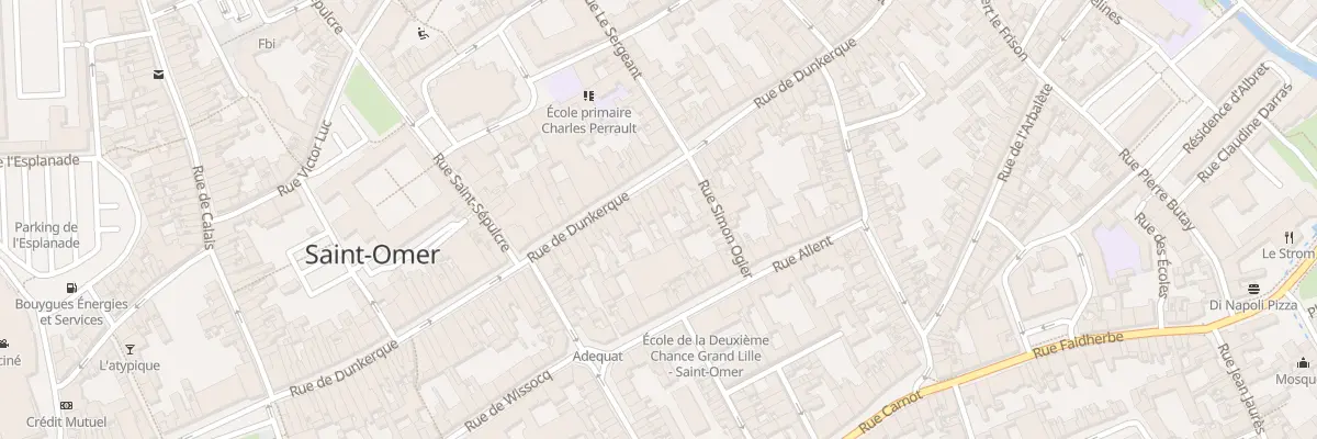 Plan du 101 Rue de Dunkerque à Saint-Omer