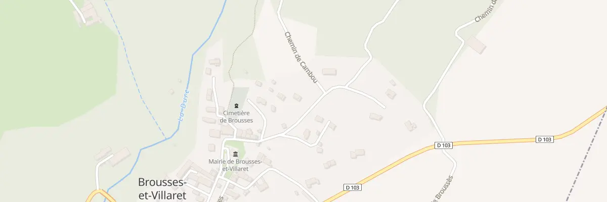 Plan des Communaux à Brousses-et-Villaret
