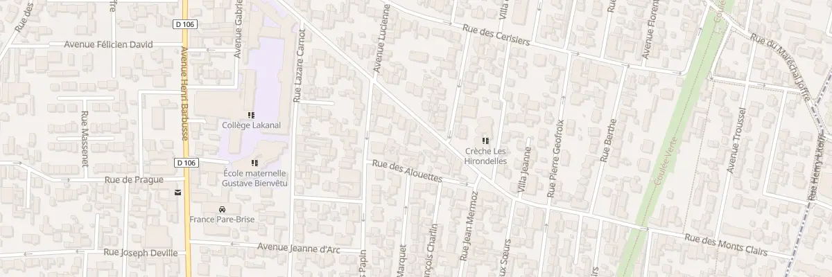 Plan du 52 Rue des Monts Clairs à Colombes