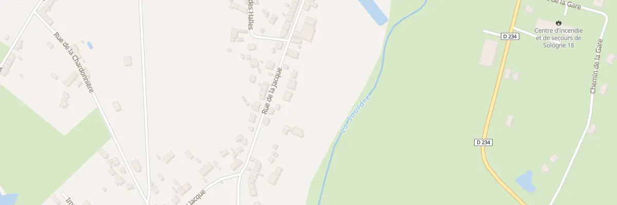 Plan du 21 Rue de la Jacque à Brinon-sur-Sauldre