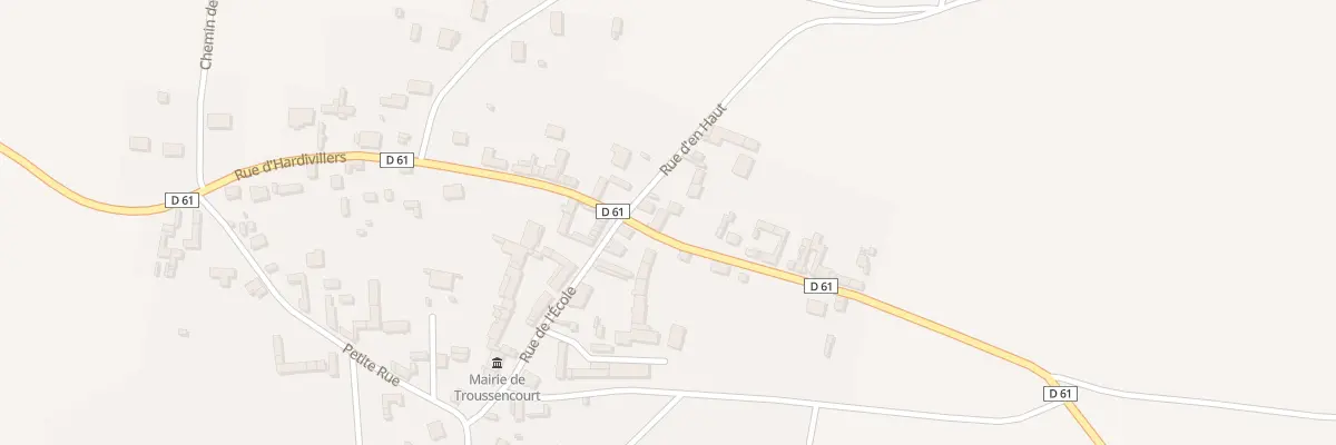 Plan du 1 Rue de Caply à Troussencourt