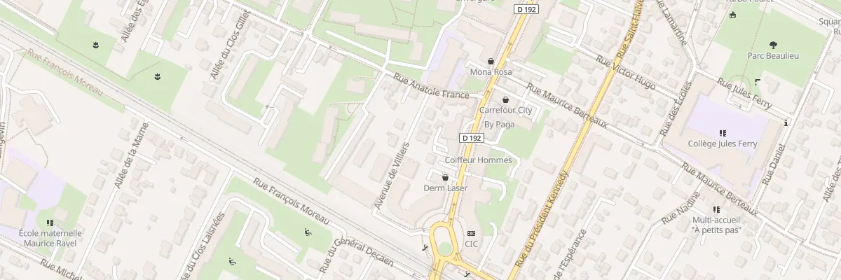 Plan du 5 Av de Villiers à Ermont