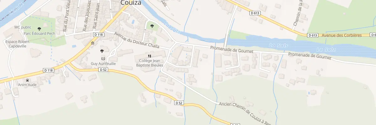 Plan du 2 Rue Pasteur à Couiza