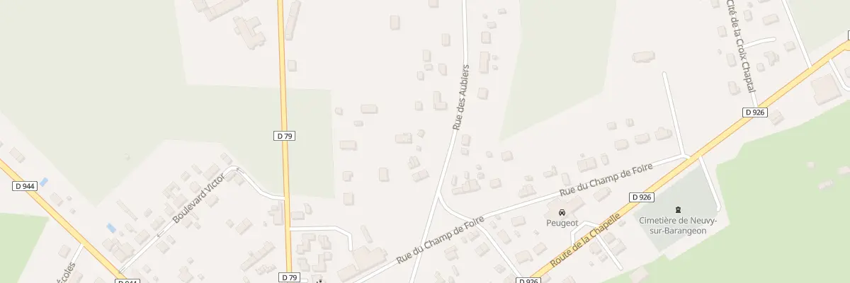 Plan du 3 Rue des Aubiers à Neuvy-sur-Barangeon