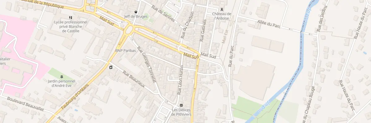 Plan du 1B Rue Leon Hursin à Pithiviers