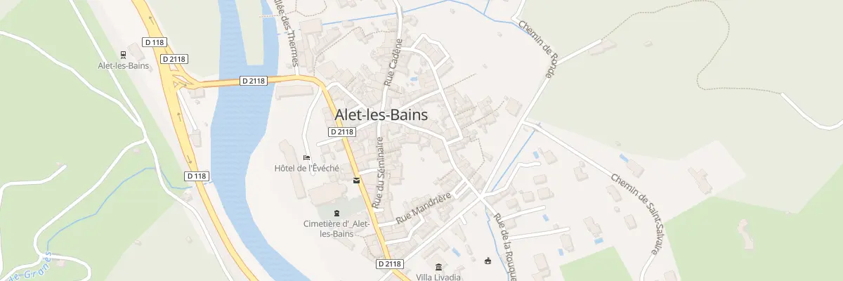 Plan du 8 Rue Calvière à Alet-les-Bains