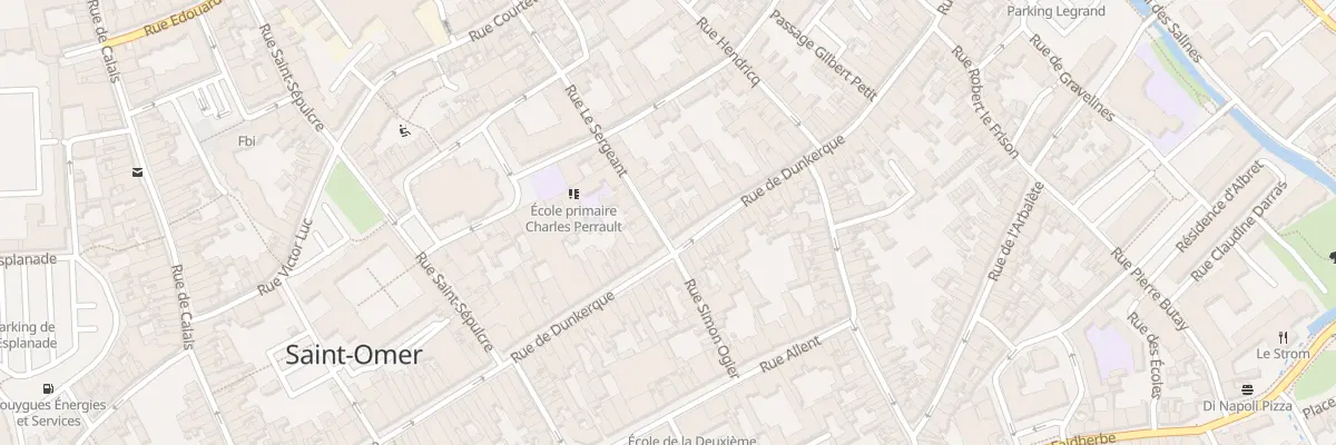 Plan du 1B Rue le Sergeant à Saint-Omer