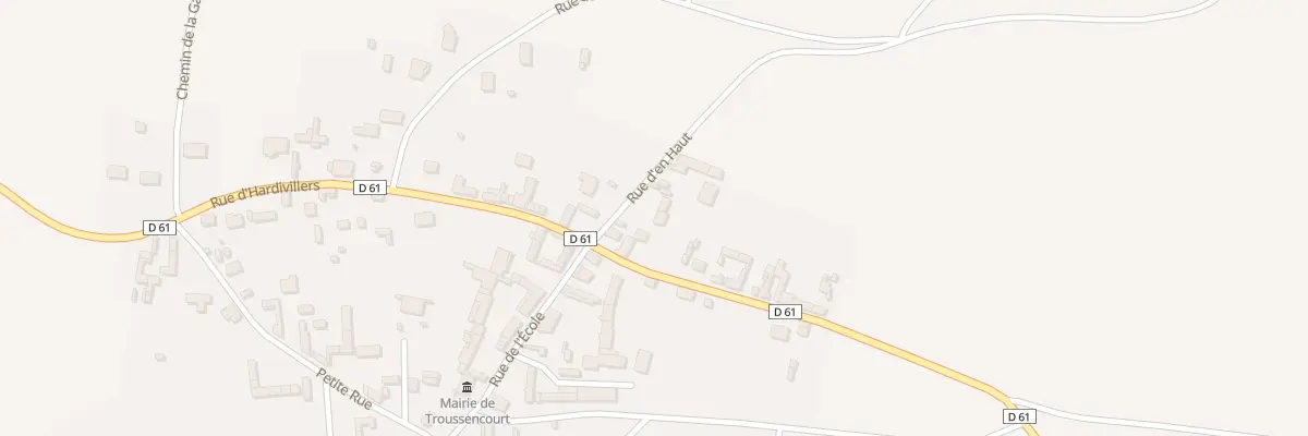 Plan du 4 Rue d’En Haut à Troussencourt