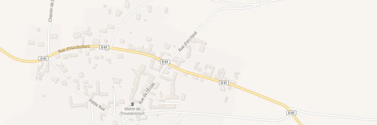 Plan du 2 Rue d’En Haut à Troussencourt