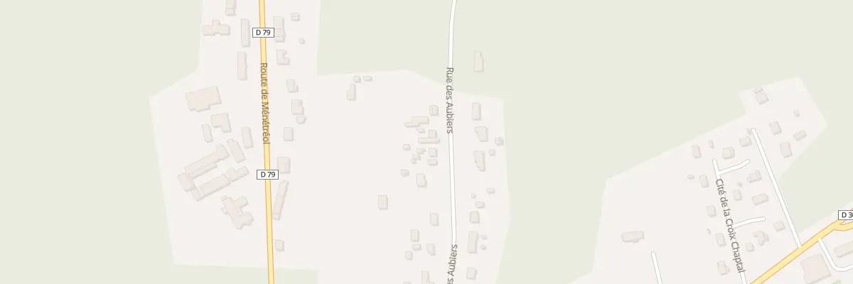 Plan du 25 Rue des Aubiers à Neuvy-sur-Barangeon