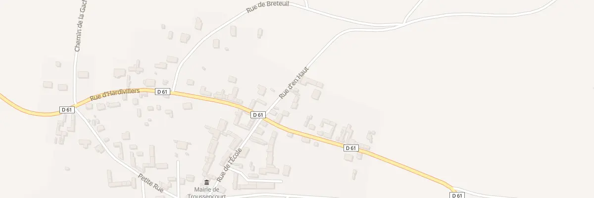 Plan du 6 Rue d’En Haut à Troussencourt