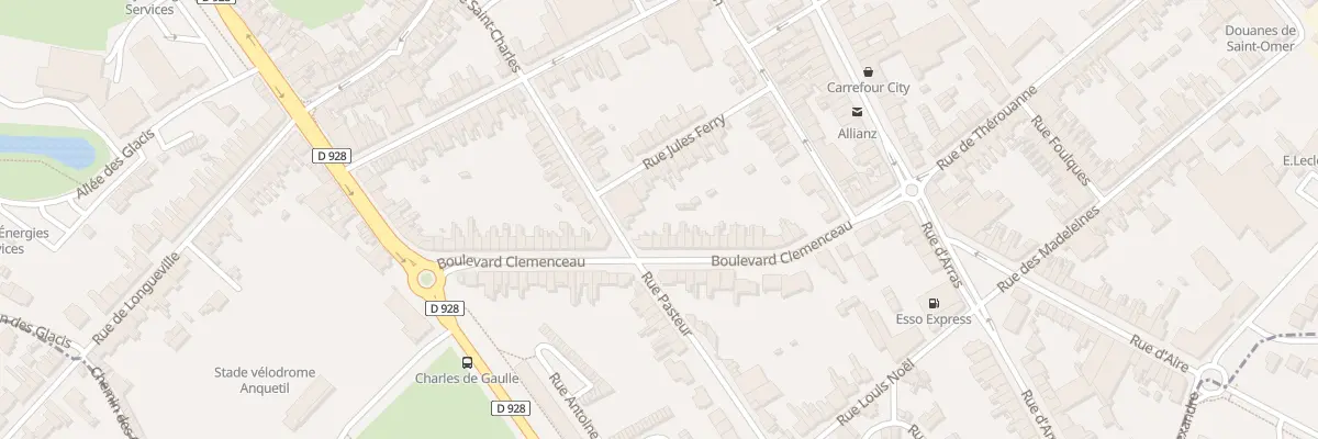 Plan du 58B Bd Clémenceau à Saint-Omer