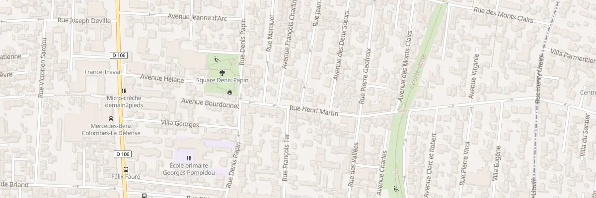 Plan du 36 Rue Jean Mermoz à Colombes