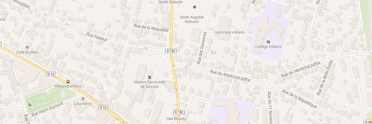 Plan du 3 Rue du Marechal Joffre à Sannois