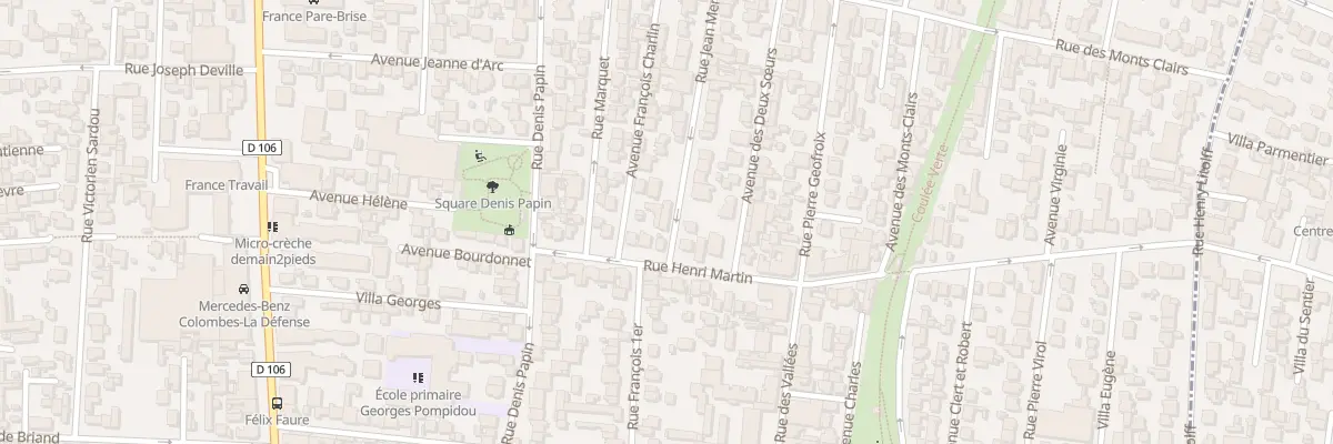 Plan du 34 Rue Jean Mermoz à Colombes