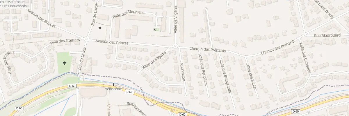 Plan du 4 Rue Vallon à Verrières-le-Buisson