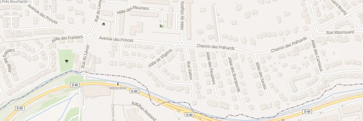 Plan du 6 Rue Vallon à Verrières-le-Buisson