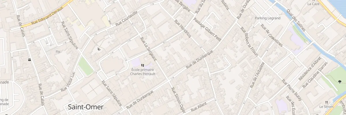 Plan du 110 Rue de Dunkerque à Saint-Omer