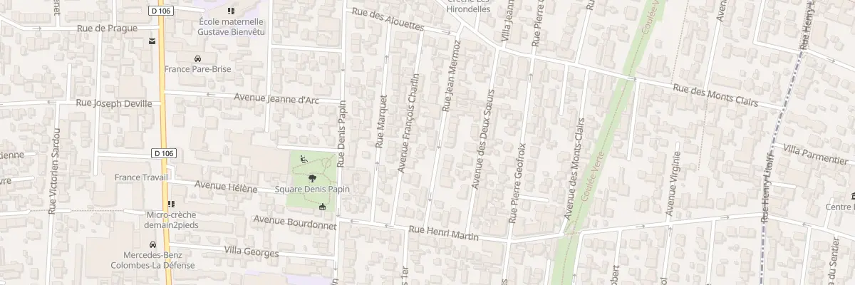 Plan du 20 Rue Jean Mermoz à Colombes